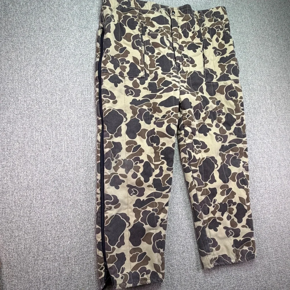 Sports Afield Vintage Insulated Camo Hunting Pants Mens 46-48 Made in USA